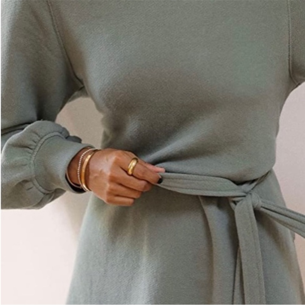 Sincerely Jules for Bandier Belted Sweatshirt Dress with Pockets!! - Size S - Picture 6 of 12